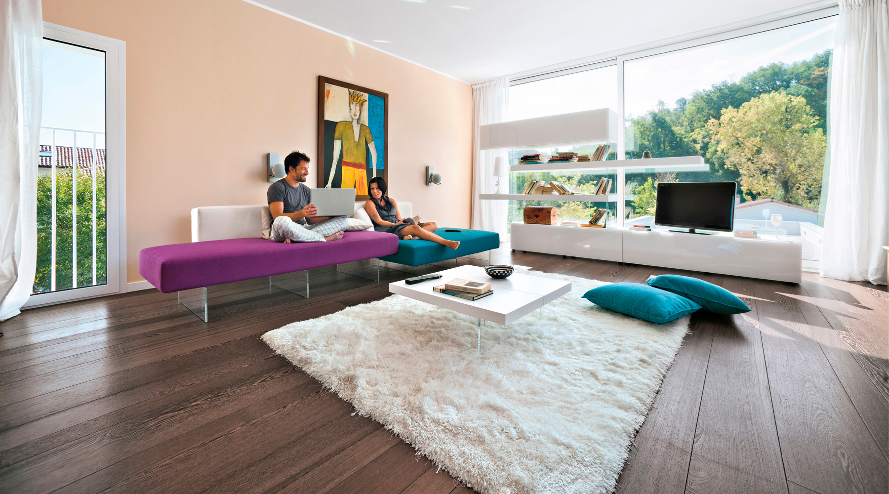 Air Listones mesa centro 110,4x110,4x41,4h