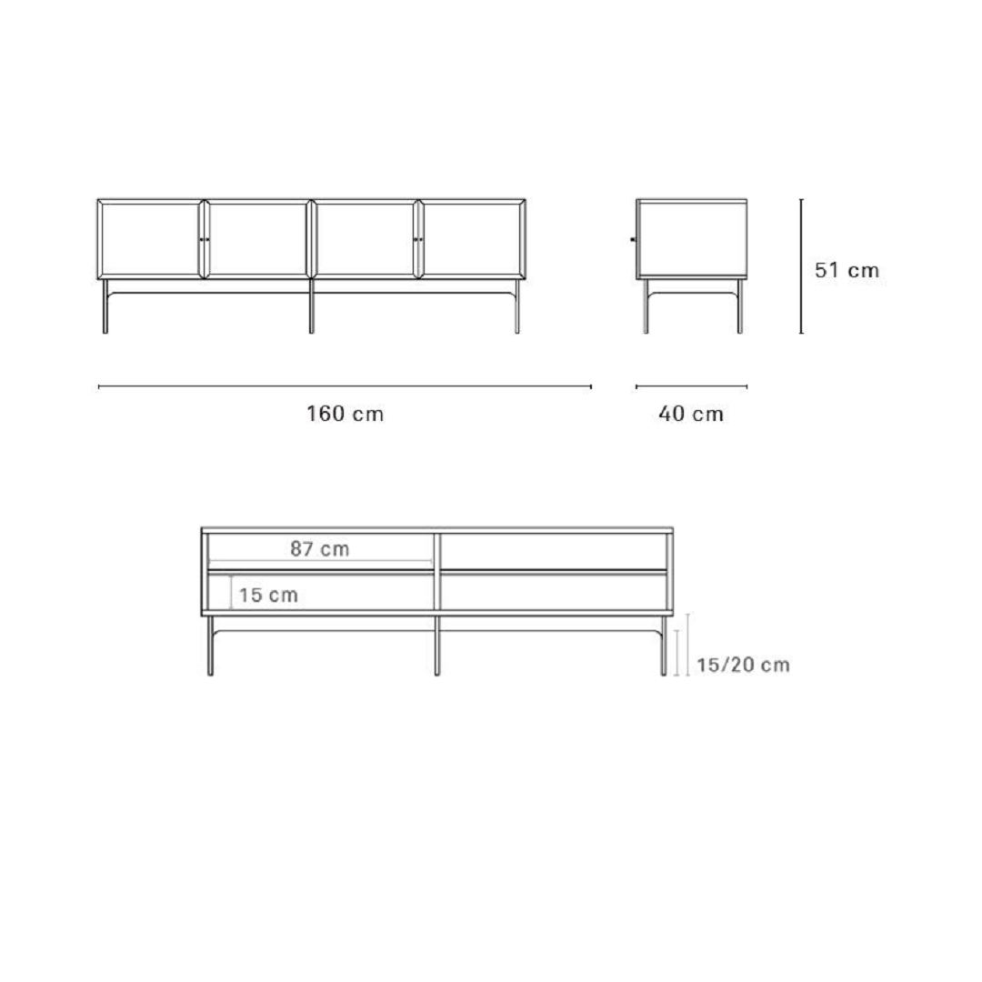 Blur Mueble Tv Negro Teulat Ficha Tecnica