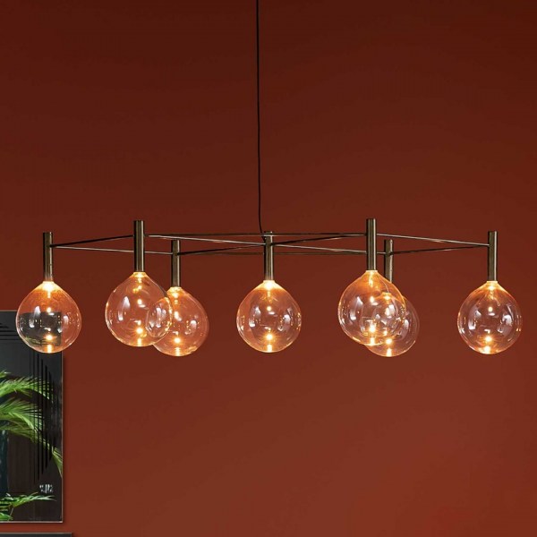 Sofi Bonaldo Suspension Estructura 7 Luces Ambiente 1
