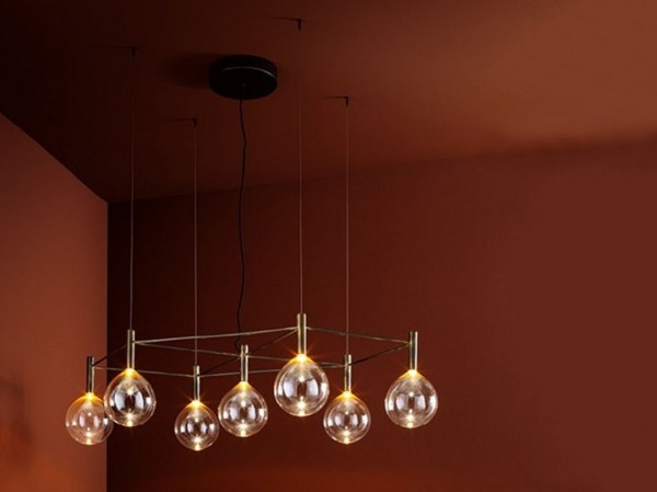 Sofi Bonaldo Suspension Estructura 7 Luces Ambiente 4
